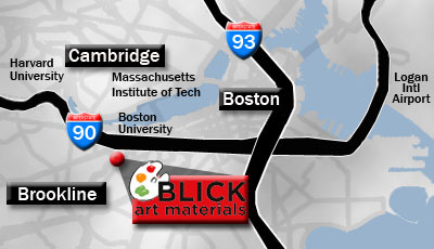 Map to Boston, MA store