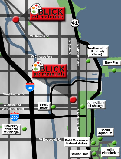 Map to Lincoln Park, Chicago, IL store