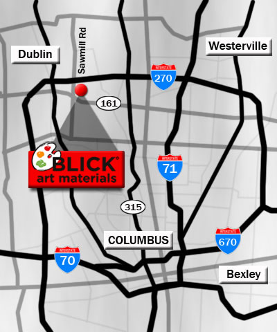 Columbus, Ohio metropolitan area map
