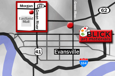 Map to Evansville, Indiana store