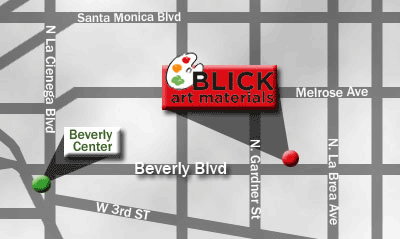 Map to Los Angeles, CA store