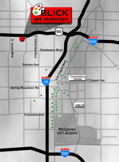 Map to Las Vegas, Decatur Blvd store