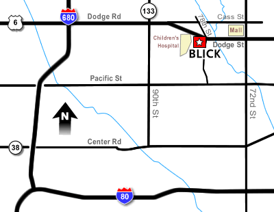 Map to Omaha store