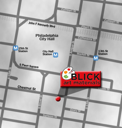 Map to Philadelphia Store