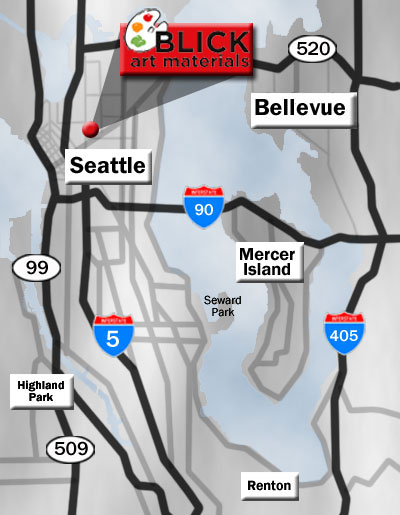 Area Map to Seattle, WA Store