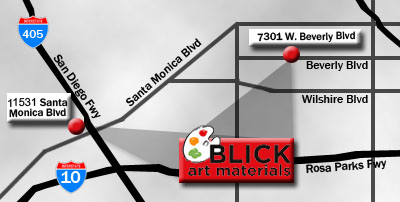 Map to Los Angeles, CA store