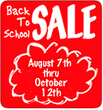 Back to School Sale