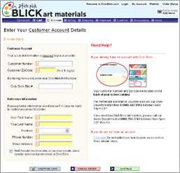 On-Account Checkout