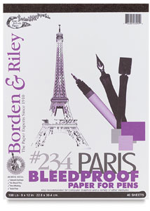 Borden & Riley Paris Bleedproof Paper For Pens