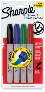 Sharpie Brush Tip Permanent Markers