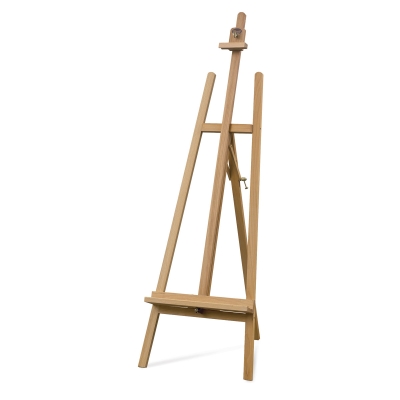 MEEDEN Extra Large H-Frame Heavy Duty Easel Walnut Color