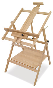 American Easel Golden Oak Professional Easel