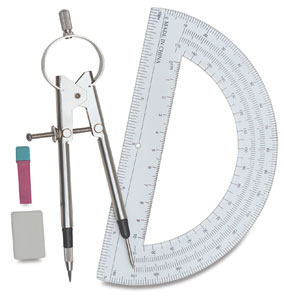 C-Thru Compass And Protractor Set, Dick Blick - Art Materials